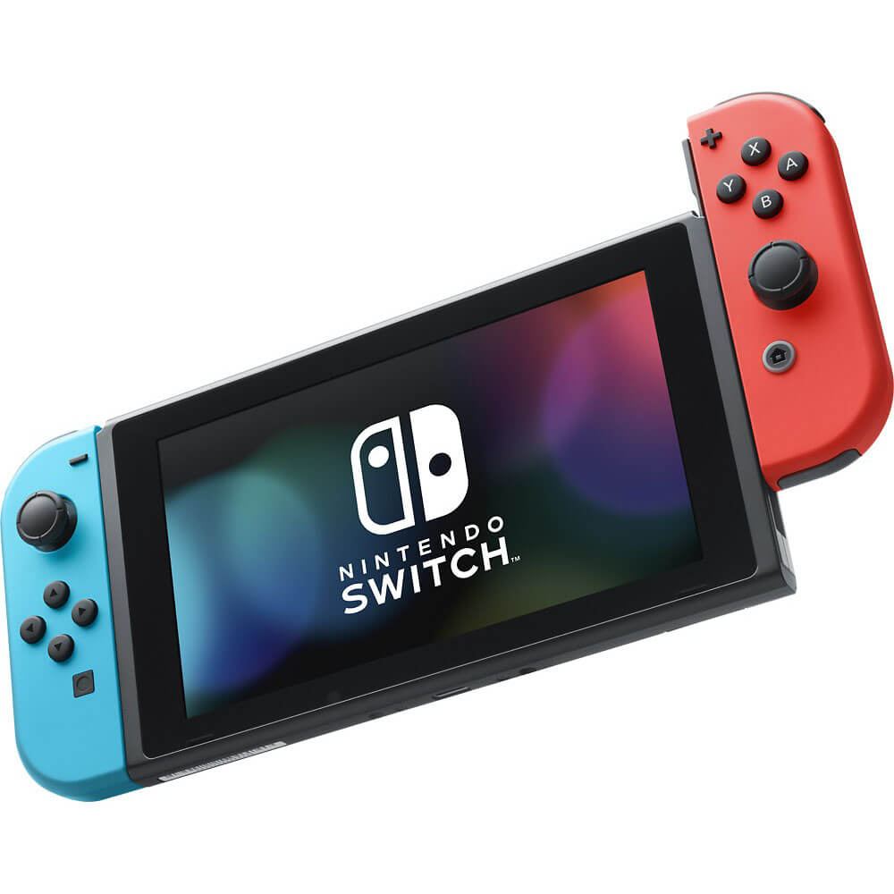Nintendo Switch with base-colored Joy-Cons