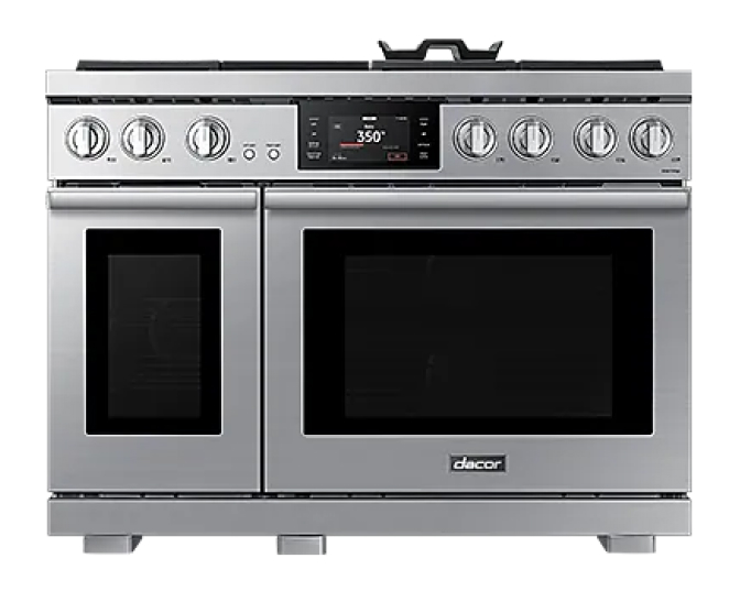 Product image of a Dacor Transitional dual-fuel range with steam oven